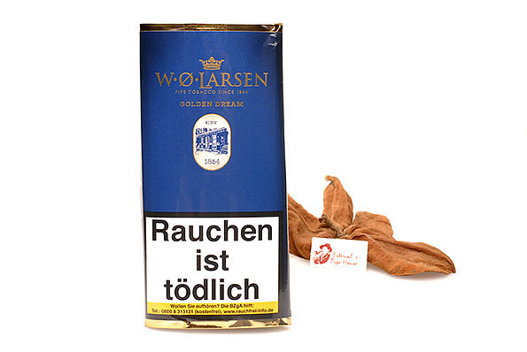 W.Ø. Larsen Golden Dream Pipe tobacco 50g Pouch W.Ø. Larsen Golden Dream Pipe tobacco 50g Pouch